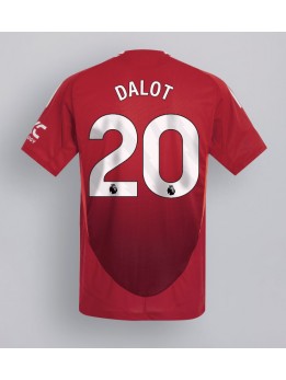 Billige Manchester United Diogo Dalot #20 Hjemmedrakt 2024-25 Kortermet